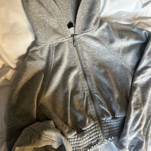 Urban Outfitters Cropped Zip Up Hoodie